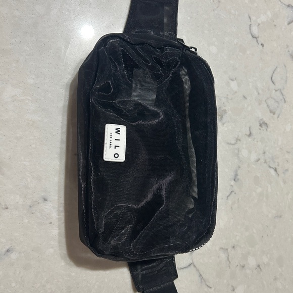 Wilo The Label Other - Wilo The Label Black Sheer Mesh Belt Bag Crossbody Fanny Pack - Stadium Approved